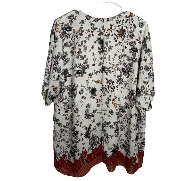 Liberty Love Sweater Women's 2XL Floral Open Kimono Lightweight Cardigan - Picture 2 of 8